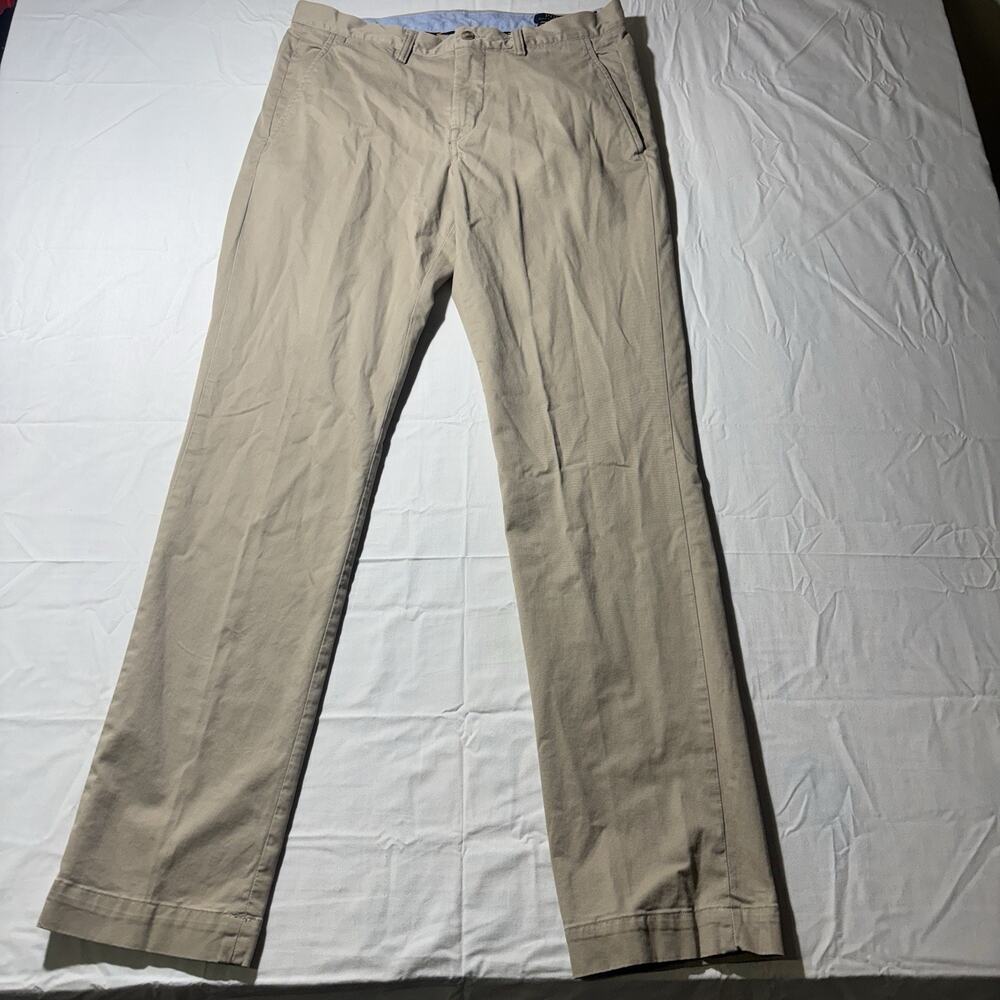Polo Ralph Lauren The Polo Chino Mens 32x34 Khaki Stretch Straight Fit Pants